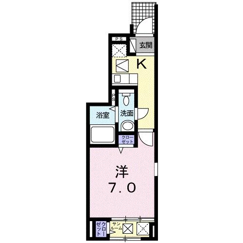アシェイドサクラ（101） 間取り図画像