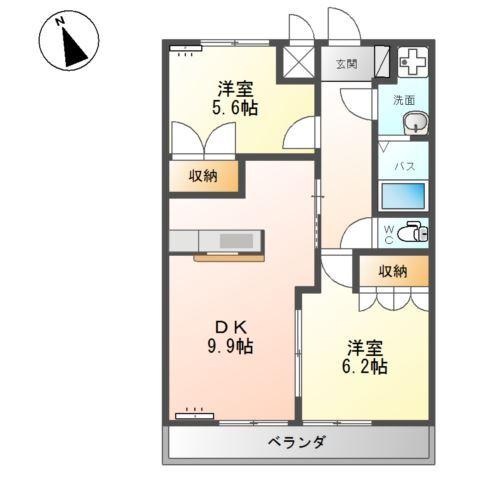 シャン・ポワロー 間取り図画像