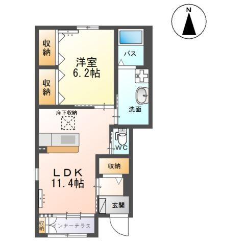 ピースヴィラ 楓 間取り図画像