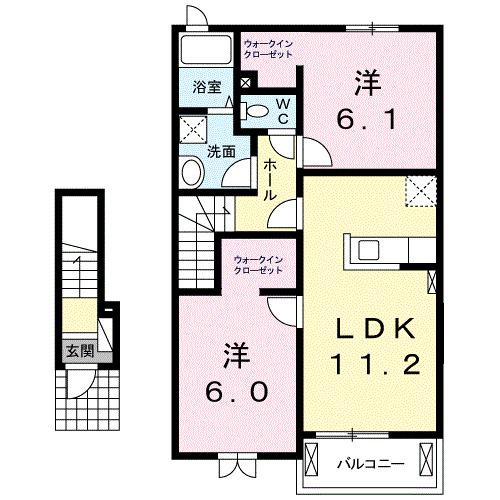 キャッスルライフⅢ（204） 間取り図画像