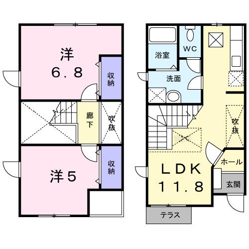 ＰａｒｔｅｒｒｅⅡ（101） 間取り図画像