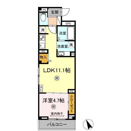元貞坂Ｓ（301） 間取り図画像