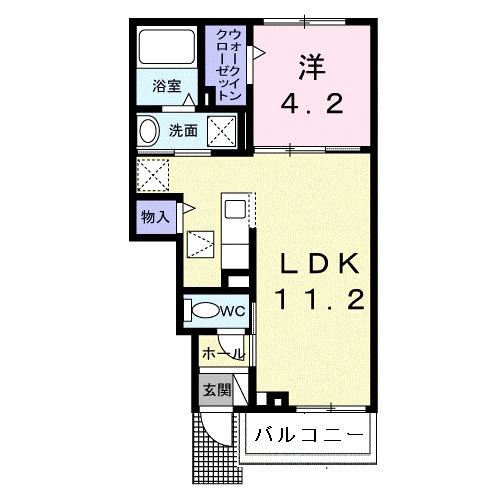 シエル　ソレイユ（102） 間取り図画像