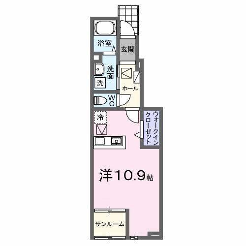ビューシティ泉　Ⅱ（103） 間取り図画像