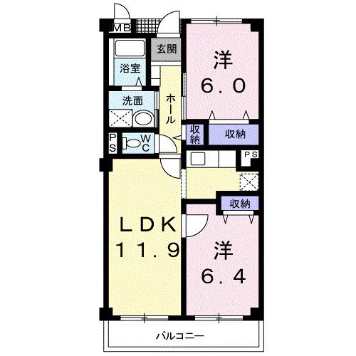 グラディオＫ（101） 間取り図画像