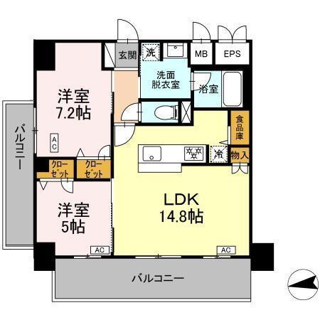 ＩＳ二十人町（705） 間取り図画像