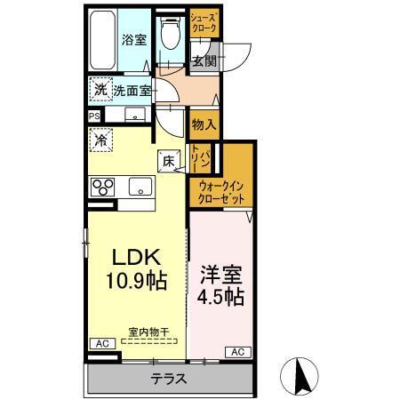 トータス（102） 間取り図画像