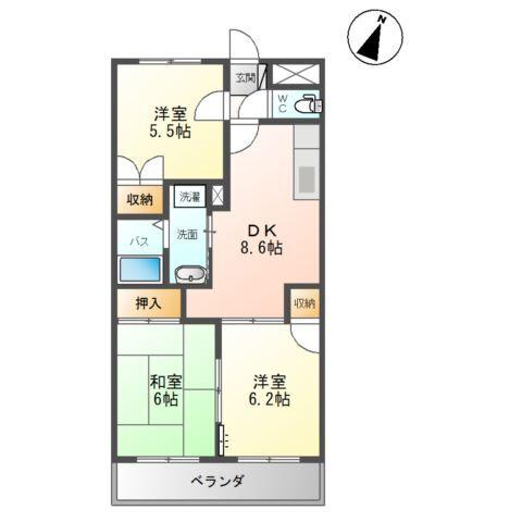 クリアスカイ 間取り図画像