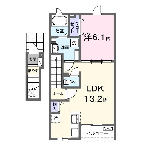 ニューライズ　セキネ　Ⅱ（202） 間取り図画像