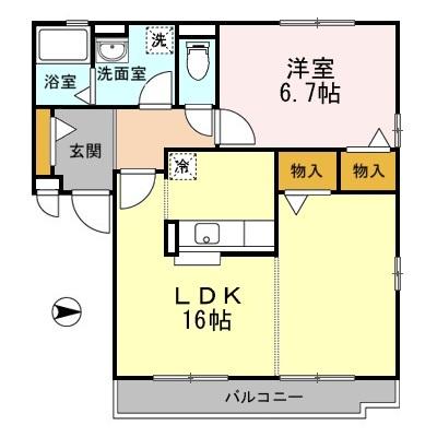 パークアベニュー　Ⅰ・II番館（1202） 間取り図画像