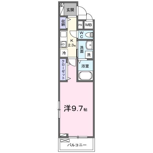 ヴィセオ（304） 間取り図画像