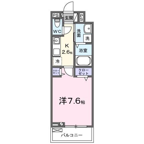 ヴィセオ（302） 間取り図画像