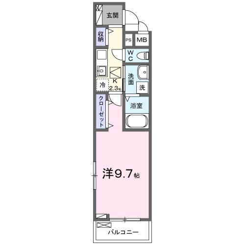 ヴィセオ（104） 間取り図画像