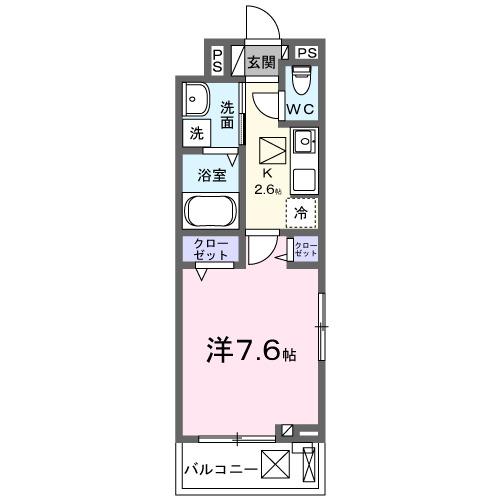 ヴィセオ（101） 間取り図画像
