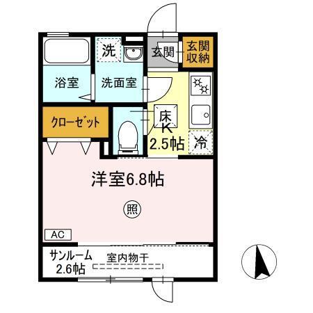 ベルティックⅡ（102） 間取り図画像