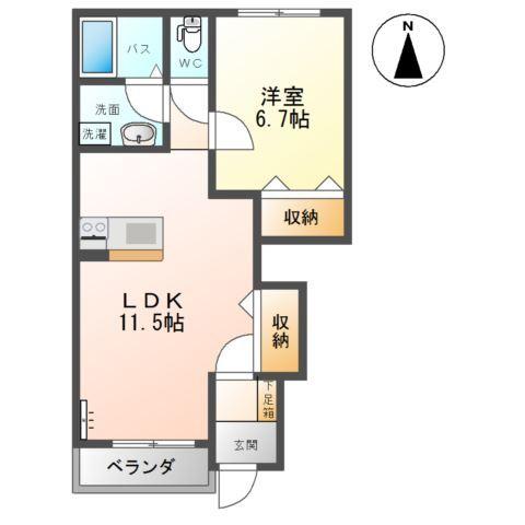 ディアコート美田園Ⅱ 間取り図画像