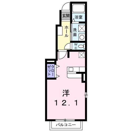 リバーサイド（101） 間取り図画像