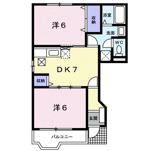 ＫＭヴィレッジⅤ（101） 間取り図画像