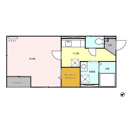 パセオプラシードＭ（201） 間取り図画像