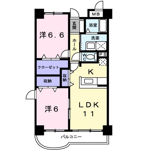 マンション　グランデ　カナバ（305） 間取り図画像