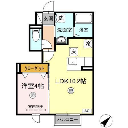 メゾン・ド・リヴィエール（102） 間取り図画像