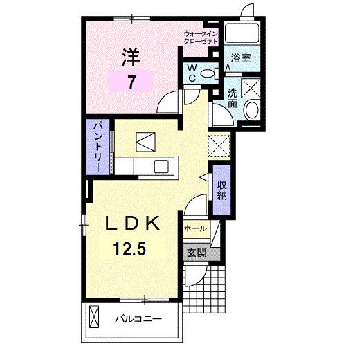 ガーデンハウス　Ｌ．Ａ　Ａ（101） 間取り図画像