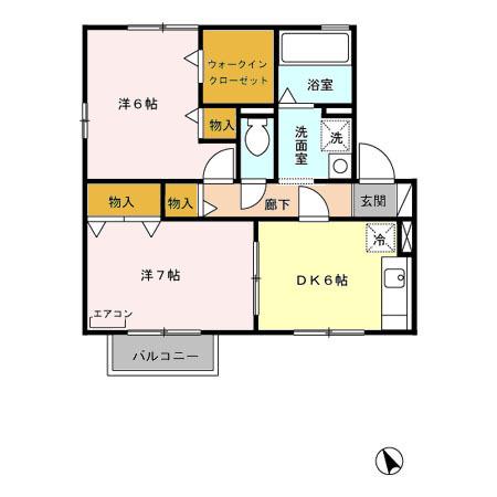 プレミール　Ｃ（202） 間取り図画像