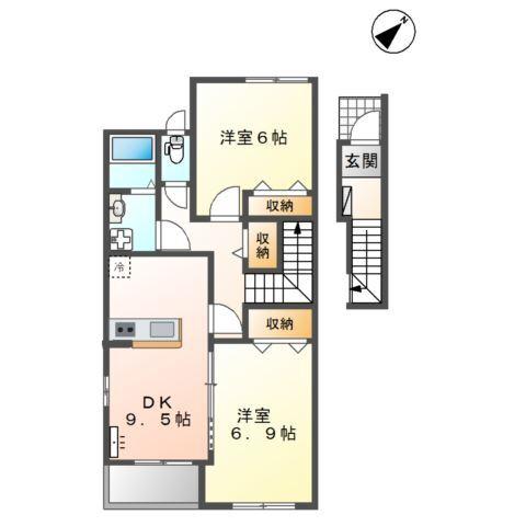 オーク２１清水坂 間取り図画像