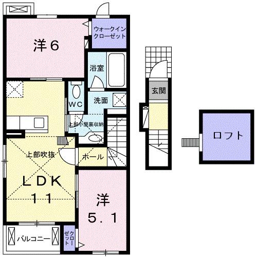 Ｓｕｎ・ａｉｒｙ　Ｄ（204） 間取り図画像