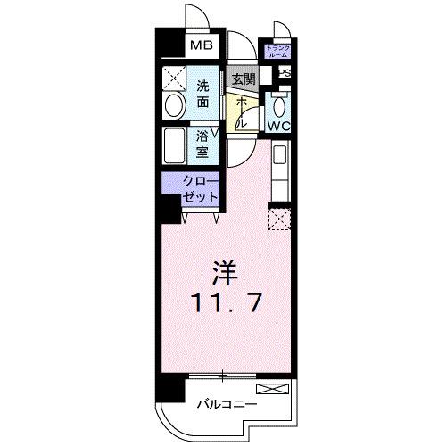 高染Ⅸ館（206） 間取り図画像