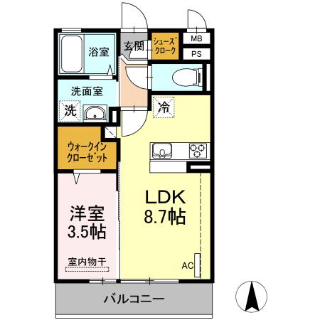 メゾン・ド・リアン（202） 間取り図画像