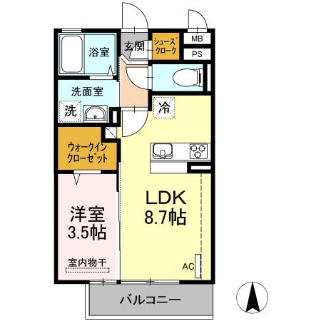 メゾン・ド・リアン（208） 間取り図画像
