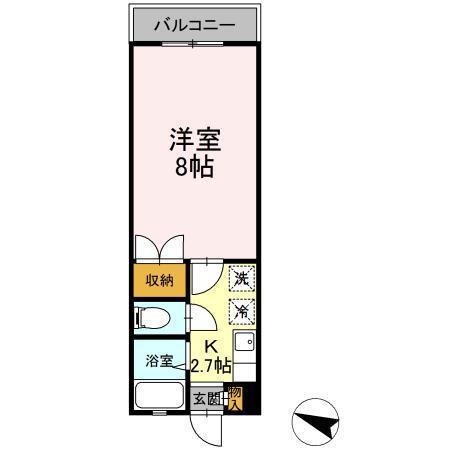 ラフォーレ東勝山（102） 間取り図画像