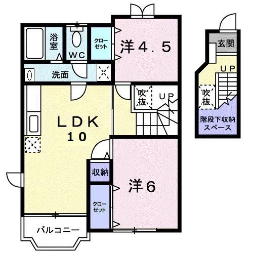 フォレストＺＡＯ　Ｂ（202） 間取り図画像