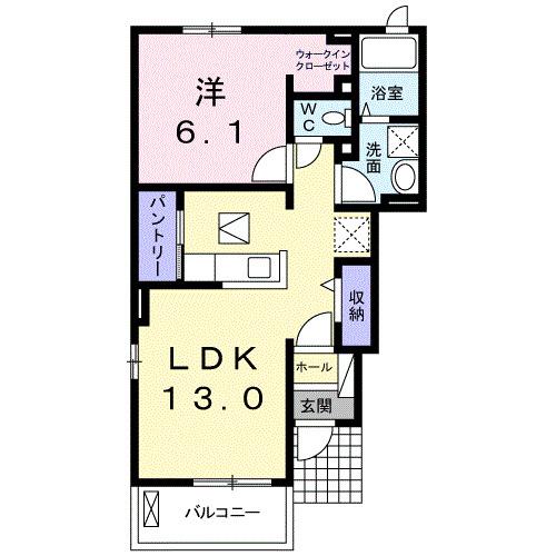 ガーデンハウス　Ｌ．Ａ　Ｂ（101） 間取り図画像