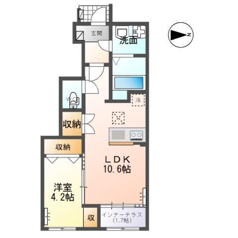 上飯田１丁目新築アパート 間取り図画像