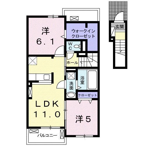 ＡＬＩＶＥ・Ｙ　弐番館（203） 間取り図画像