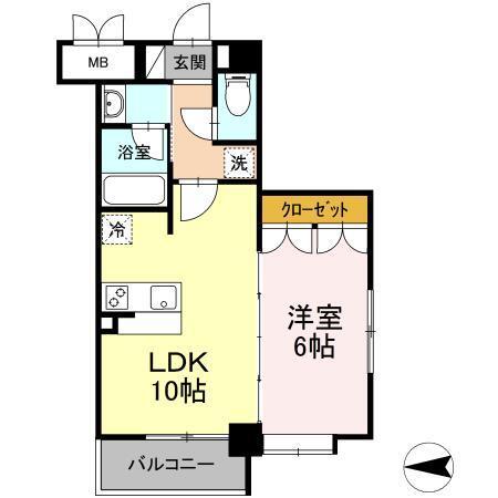 コージーコートひだまり館（401） 間取り図画像