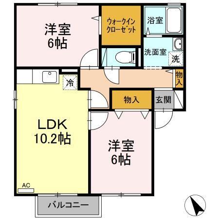 アルス明石台　Ａ〜Ｈ（B201） 間取り図画像