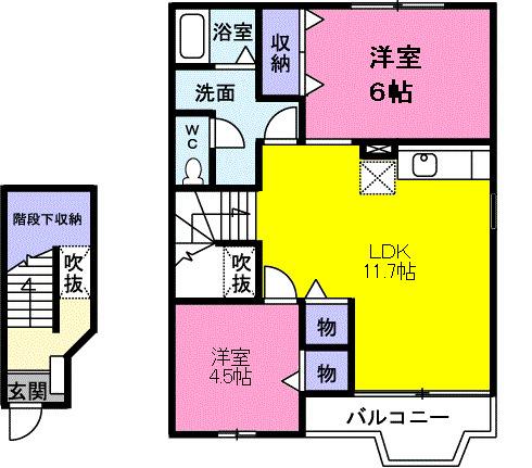 フェアリーガーデン（203） 間取り図画像