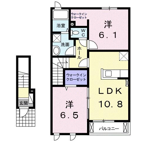 フロントリヴァーＢ（202） 間取り図画像