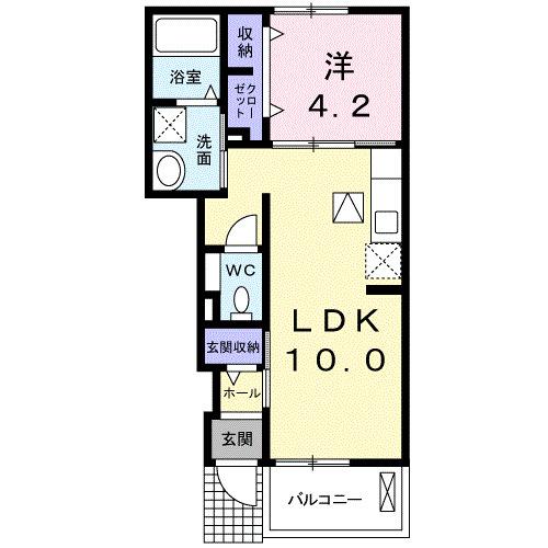 エスポワールヒル・富谷太子堂（102） 間取り図画像