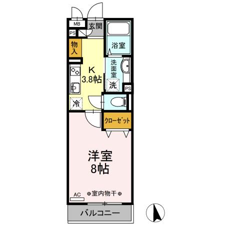Ｄ−ｒｏｏｍハピネス（101） 間取り図画像