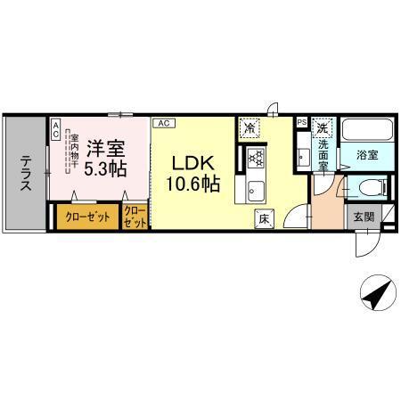アーバングレイス宮千代1丁目　Ⅰ（102） 間取り図画像