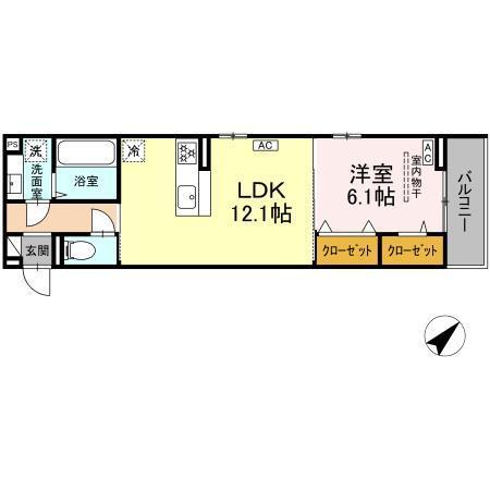 アーバングレイス宮千代1丁目　Ⅰ（303） 間取り図画像