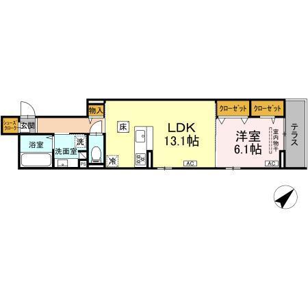 アーバングレイス宮千代1丁目　Ⅱ（102） 間取り図画像