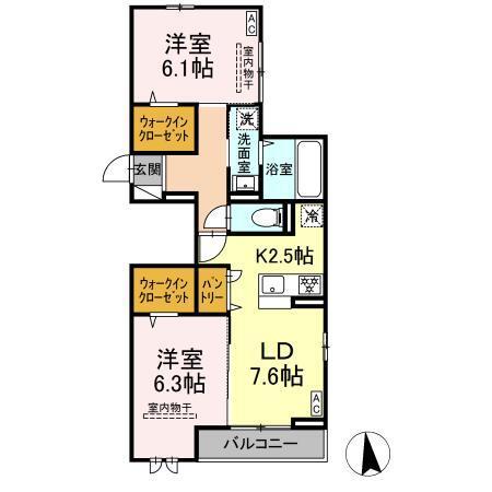SENSIA小田原5丁目（301） 間取り図画像
