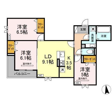 SENSIA小田原5丁目（302） 間取り図画像