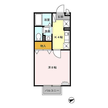 コンフォートＡＳＡＫＡ（102） 間取り図画像
