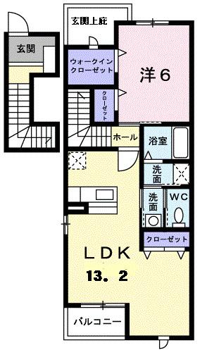 ネオサニーフォレスト（201） 間取り図画像